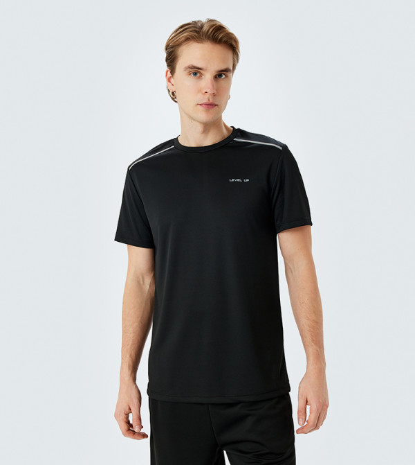 Koton  Tops - Black Casual T-Shirts