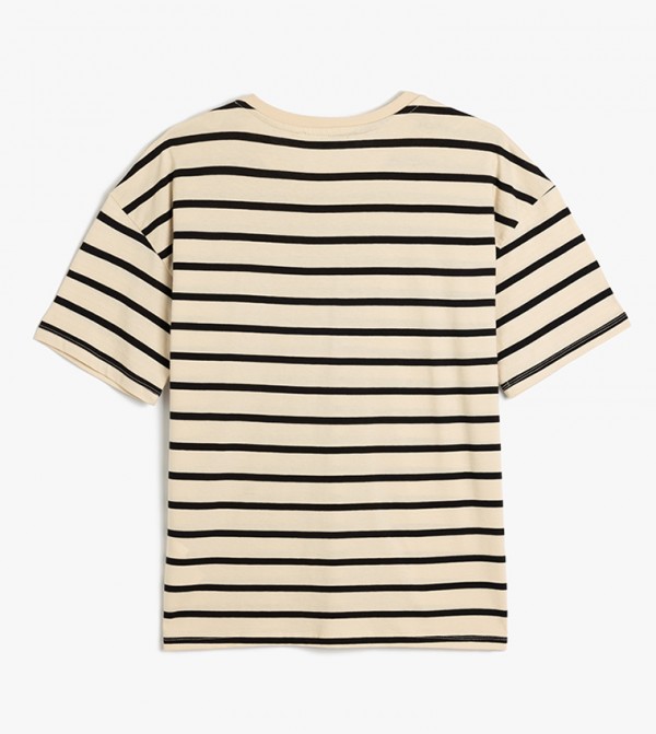 Koton Koton - Beige Casual T-Shirts