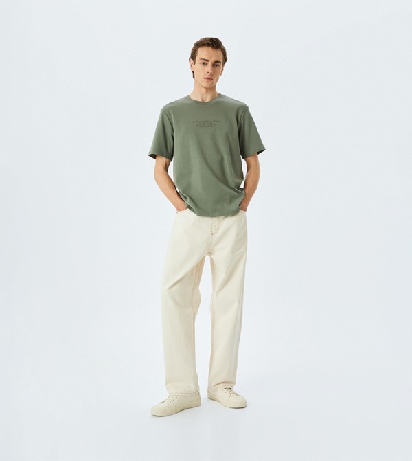 Koton  - Khaki Casual T-Shirts
