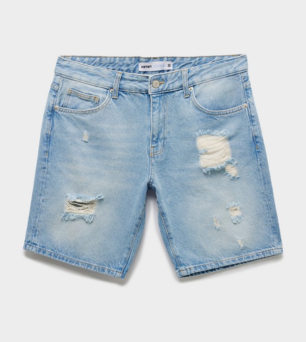 Koton  Shorts - Navy Denim shorts
