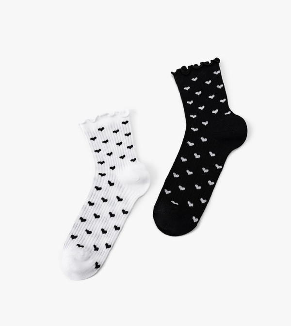 Koton  Socks - Black Calf Length Socks