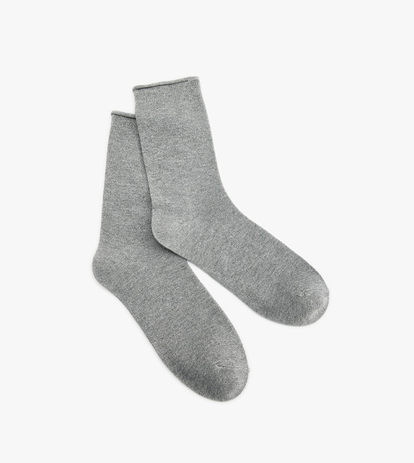كوتون  جوارب   - رمادي Calf Length Socks