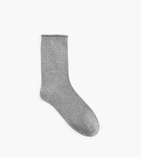 كوتون  جوارب   - رمادي Calf Length Socks