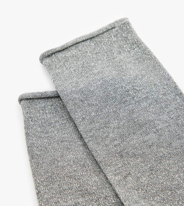 كوتون  جوارب   - رمادي Calf Length Socks