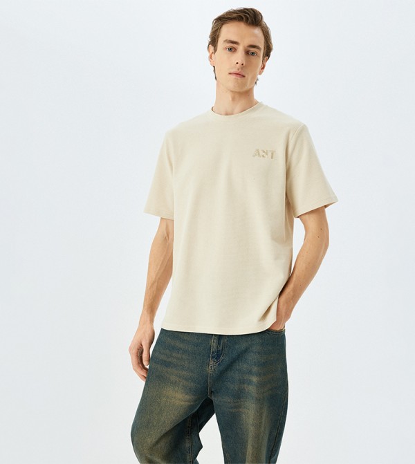 Koton Koton - Beige Casual T-Shirts