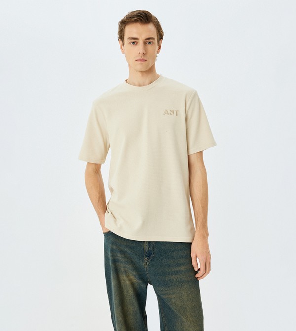 Koton Koton - Beige Casual T-Shirts