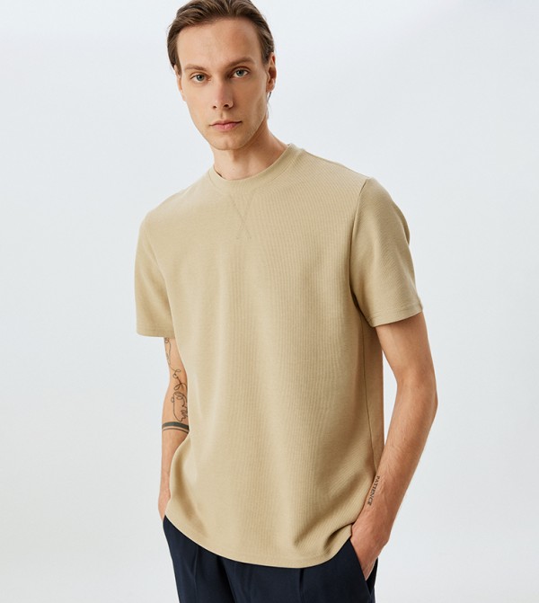 Koton Koton - Beige Casual T-Shirts