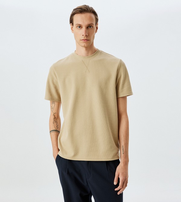 Koton Koton - Beige Casual T-Shirts