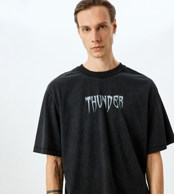 Koton Koton - Black Casual T-Shirts