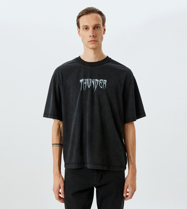 Koton Koton - Black Casual T-Shirts