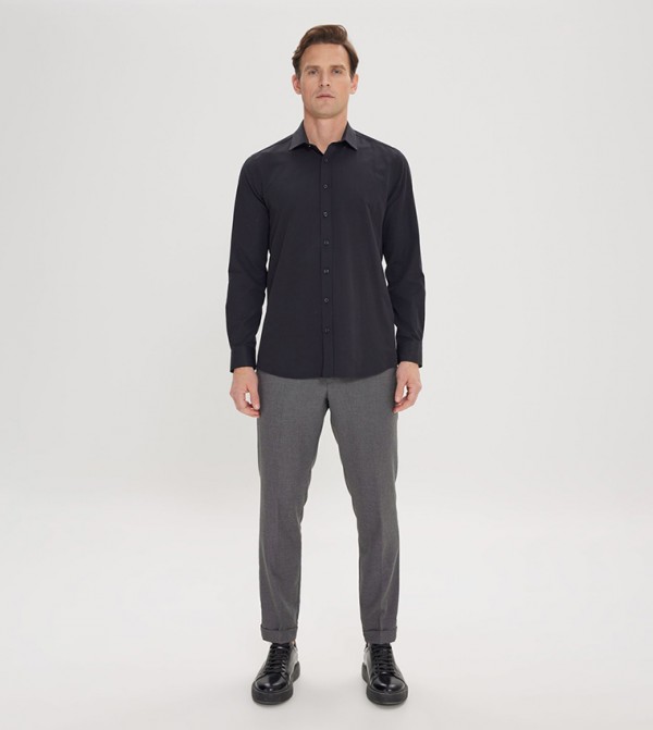 ALTINYILDIZ CLASSICS - Outlet  - Black Long Sleeves