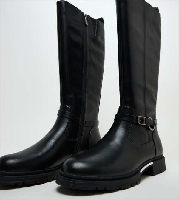 ناين وست ناين وست - أسود Mid Calf Boots