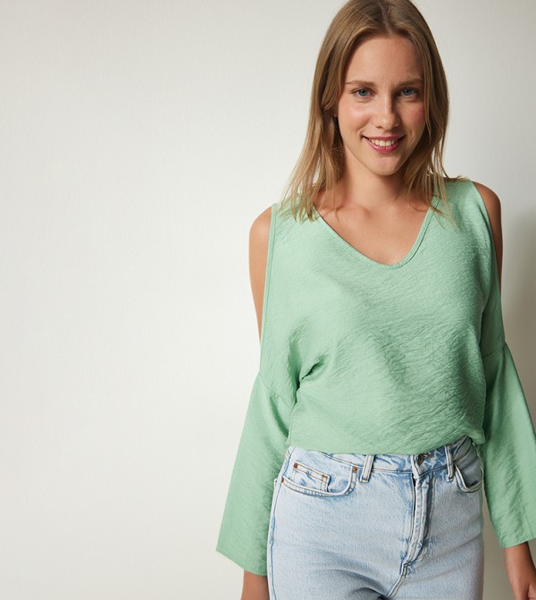 هابينس إسطنبول - أوتليت  - أخضر Casual Tops