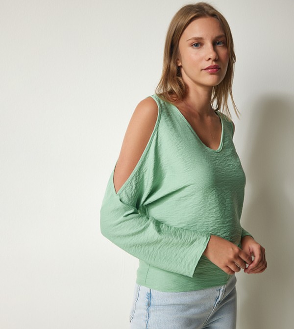 هابينس إسطنبول - أوتليت  - أخضر Casual Tops