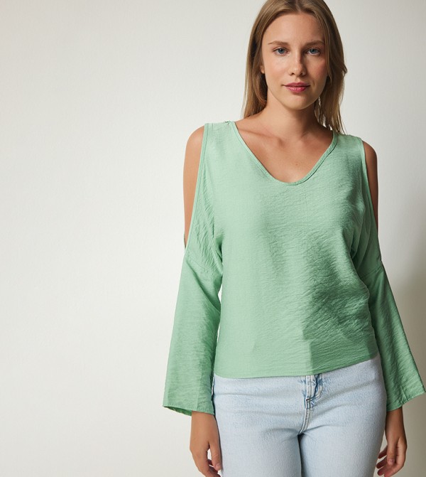 هابينس إسطنبول - أوتليت  - أخضر Casual Tops