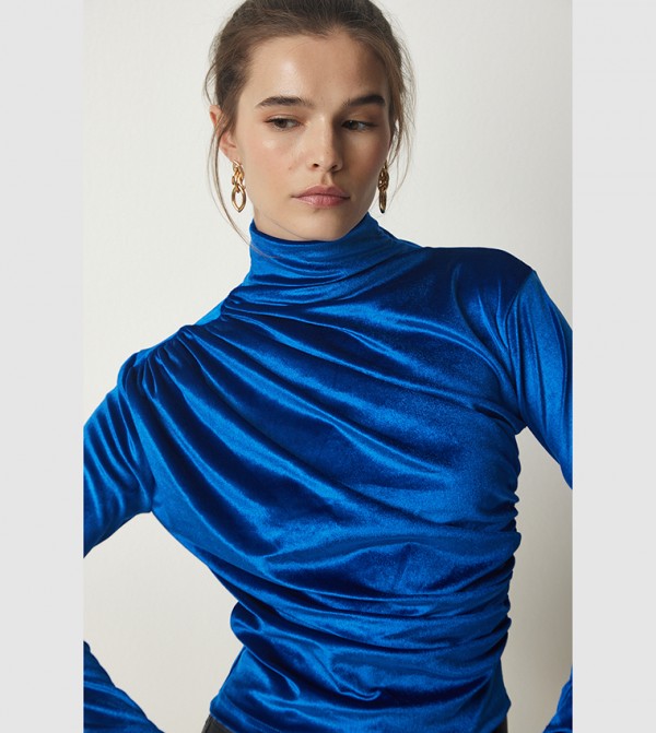 Happiness İstanbul Happiness Istanbul - Blue Tops & Blouses