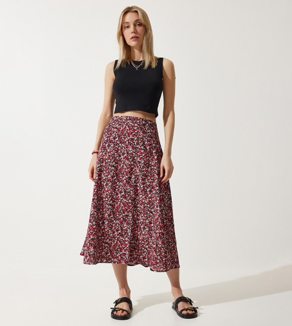 هابينس اسطنبول هابينس اسطنبول - أحمر Midi Skirts