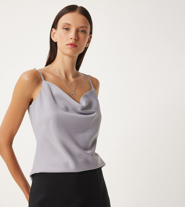 هابينس اسطنبول هابينس اسطنبول - رمادي Sleeveless Tops