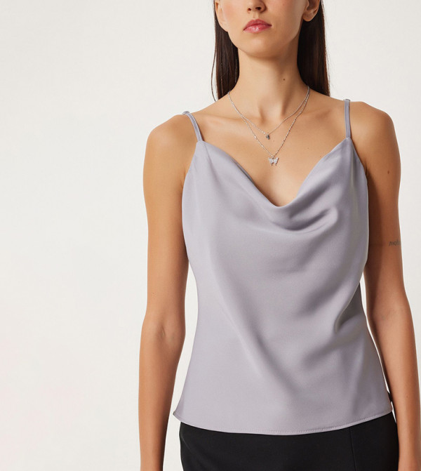هابينس اسطنبول هابينس اسطنبول - رمادي Sleeveless Tops