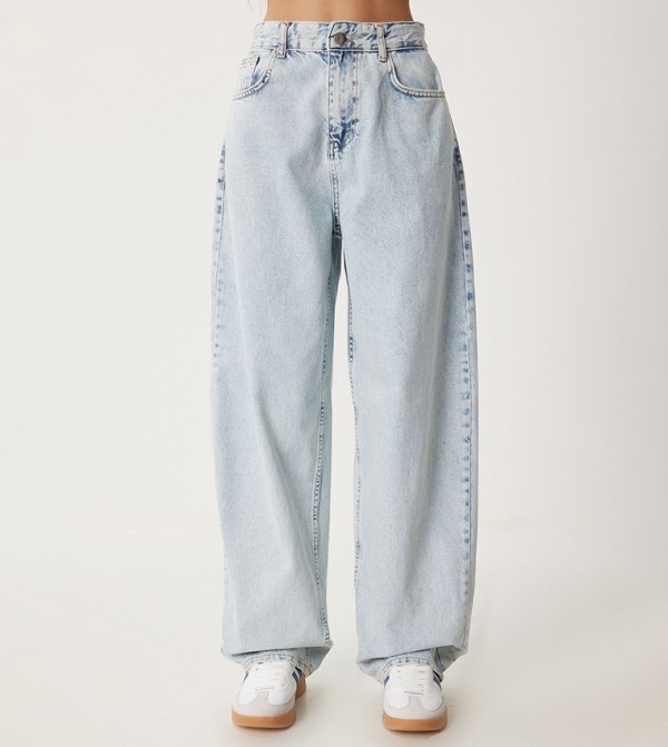 Happiness İstanbul Happiness Istanbul - Blue Wide Leg Jeans