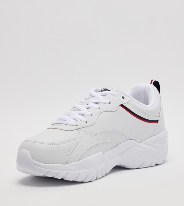 U.S. Polo Assn. U.S. POLO ASSN. - White Low Top
