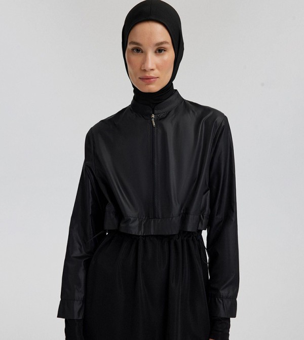 Touché Privé  Hijab Swimsuit - Black Hijab Swimsuit