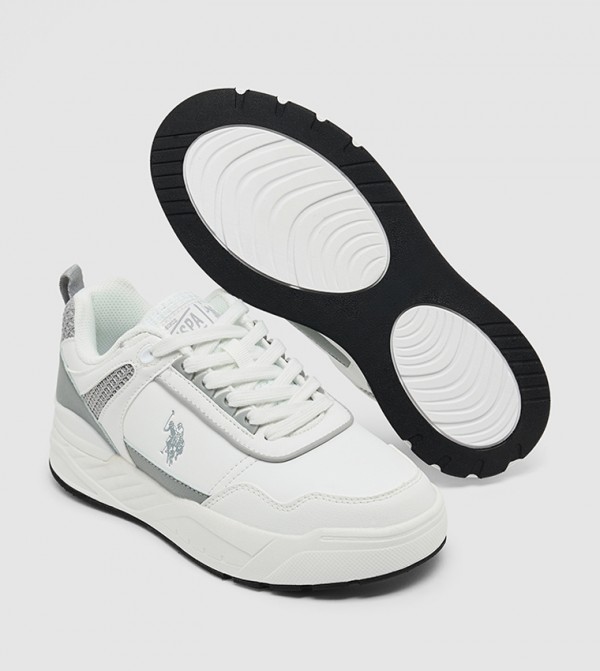 U.S. Polo Assn. U.S. POLO ASSN. - White Low Top