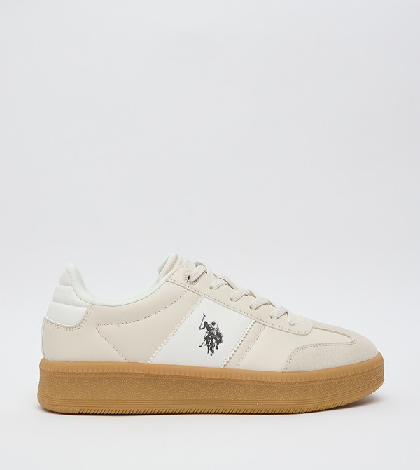 U.S. Polo Assn. U.S. POLO ASSN. - Beige Low Top