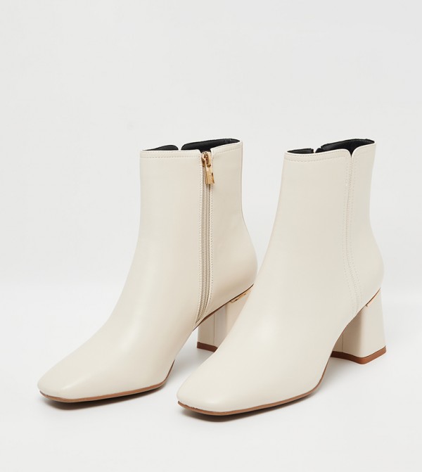 Nine West  Boots - White Ankle length Boots