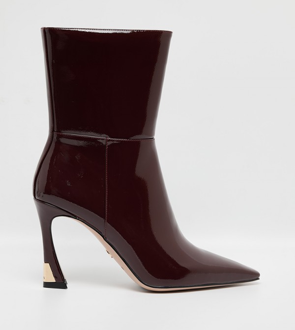 ناين وست  أبوات - بورغندي Ankle length Boots
