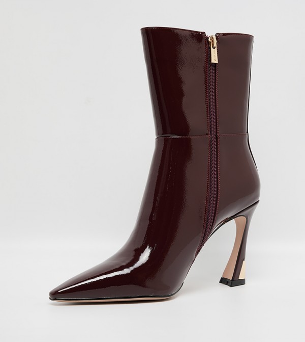 ناين وست  أبوات - بورغندي Ankle length Boots