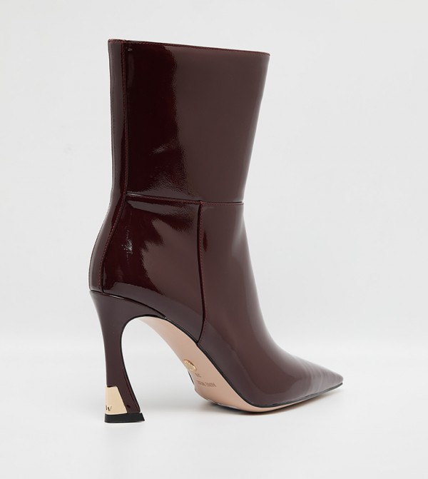 ناين وست  أبوات - بورغندي Ankle length Boots