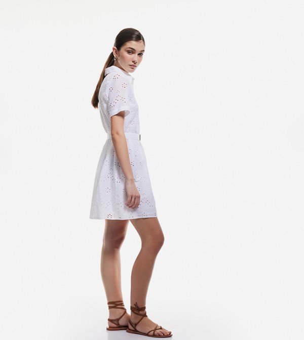 Koton Koton - White Shirt & T-Shirt Dresses
