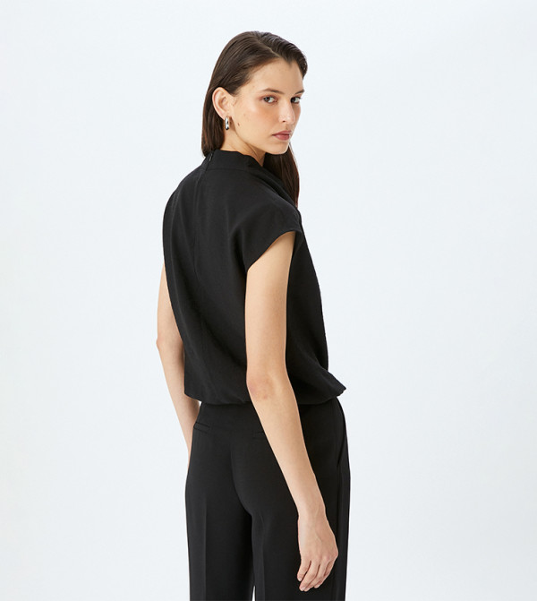 كوتون  ملابس - أسود Casual Tops