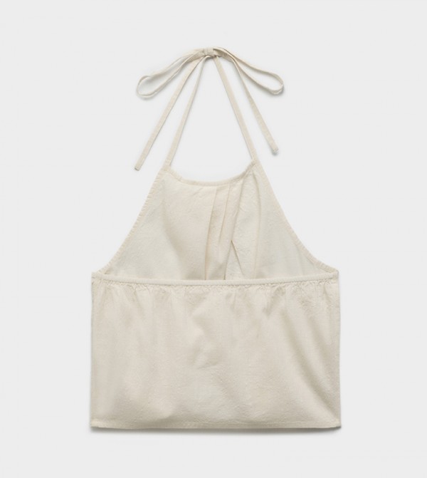 كوتون كوتون - بيج Sleeveless Tops