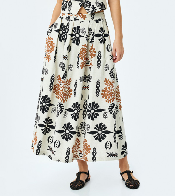 Koton  Maxi Skirts - Black Maxi Skirts