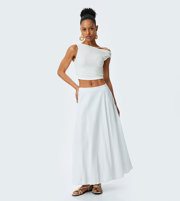 Koton  Maxi Skirts - White Maxi Skirts