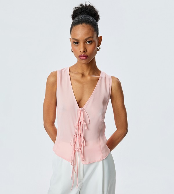 Koton Koton - Pink Sleeveless Tops