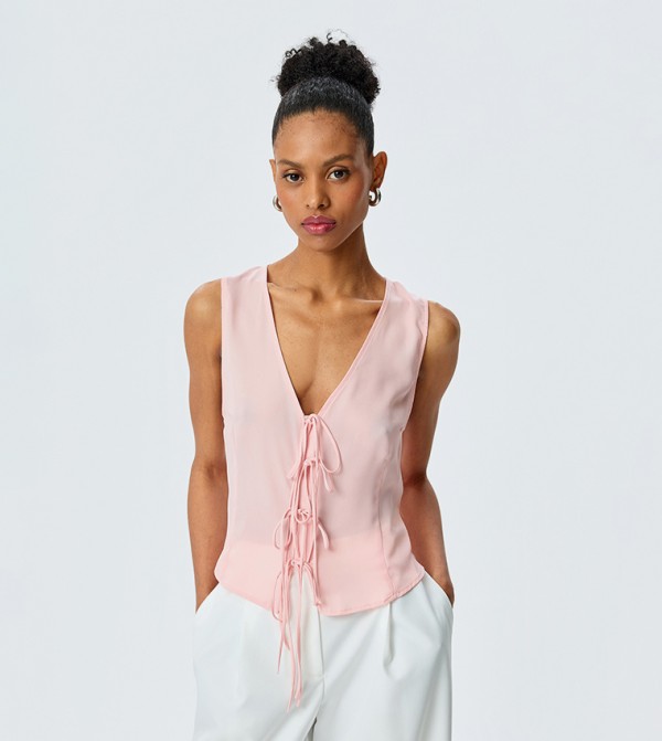 Koton Koton - Pink Sleeveless Tops