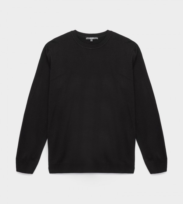 Koton Koton - Black Round Neck Sweaters