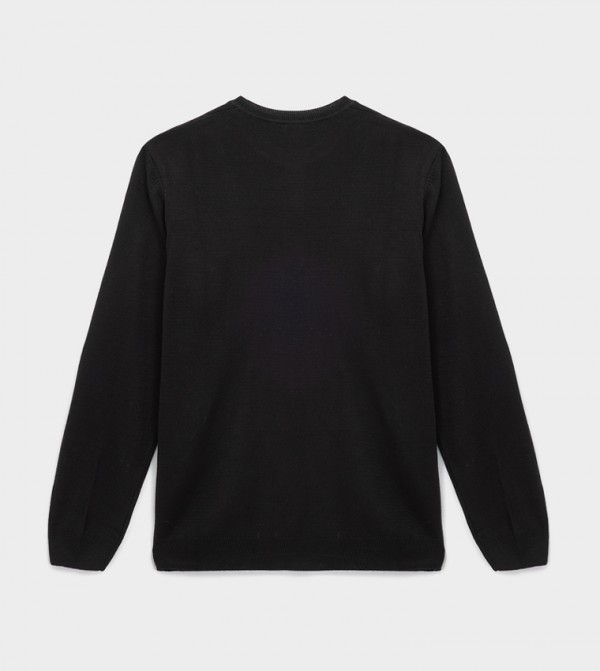 Koton Koton - Black Round Neck Sweaters
