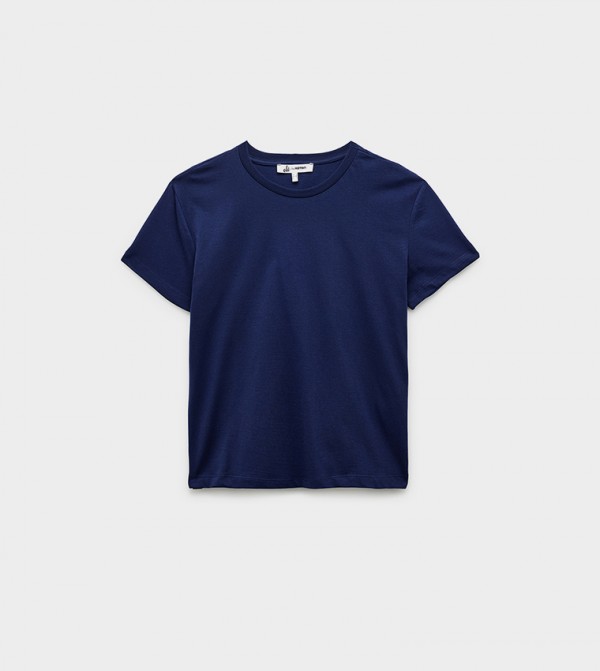 Koton Koton - Navy Short Sleeve T-Shirts