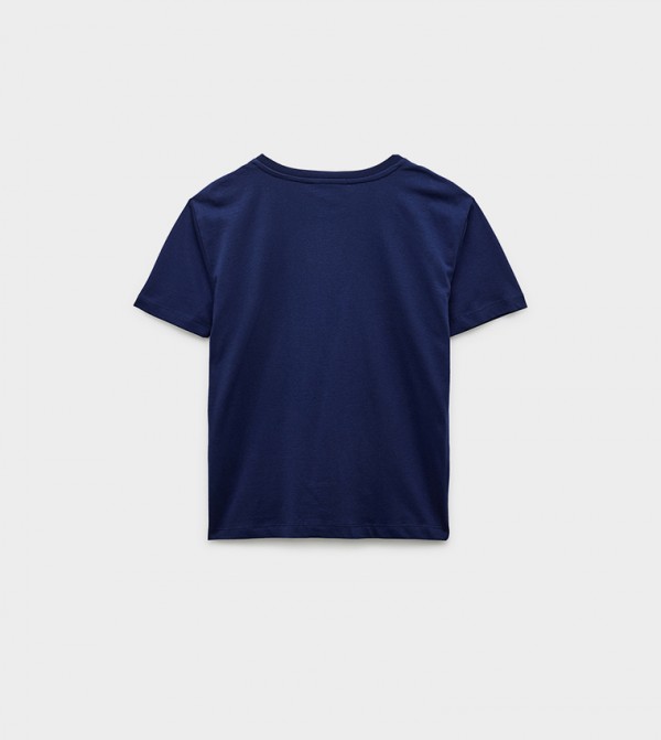Koton Koton - Navy Short Sleeve T-Shirts