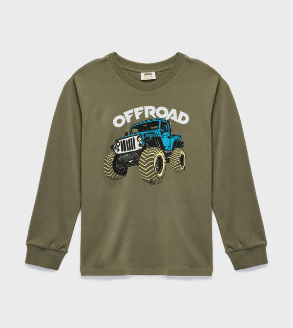 Koton  Topwear - Khaki T-shirts