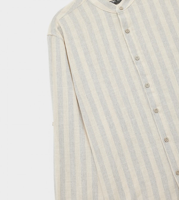 Koton Shirts - Grey Casual Shirts