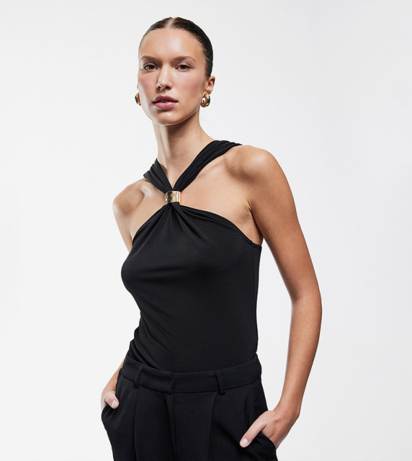Koton  Sleeveless Tops - Black Sleeveless Tops