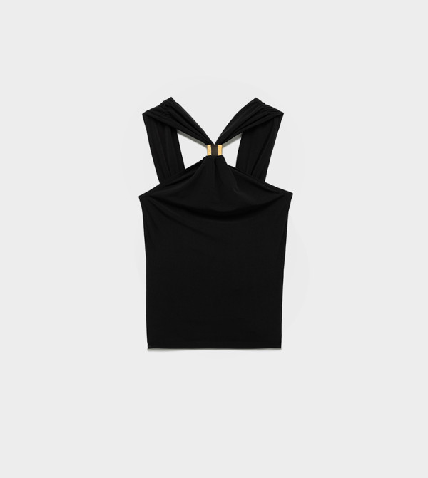 Koton  Sleeveless Tops - Black Sleeveless Tops