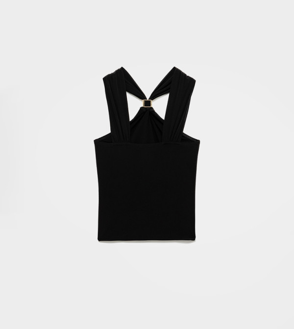 Koton  Sleeveless Tops - Black Sleeveless Tops