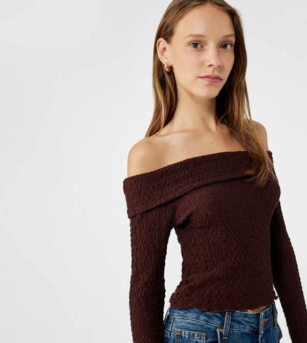 Koton Koton - Brown Cropped Tops