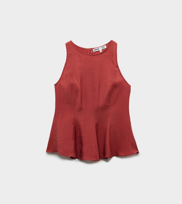 كوتون كوتون - بورغندي Sleeveless Tops
